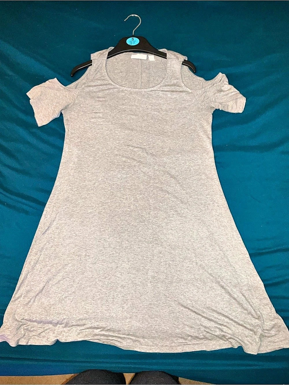New York & Company Gray Maxi Dress Like New XS
